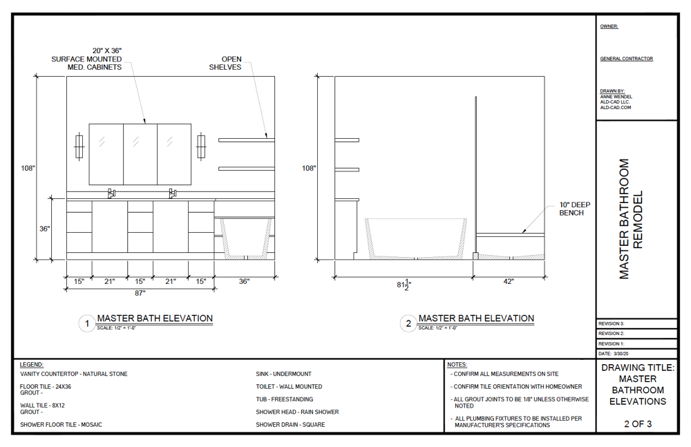 Chicago master bathroom plan 2